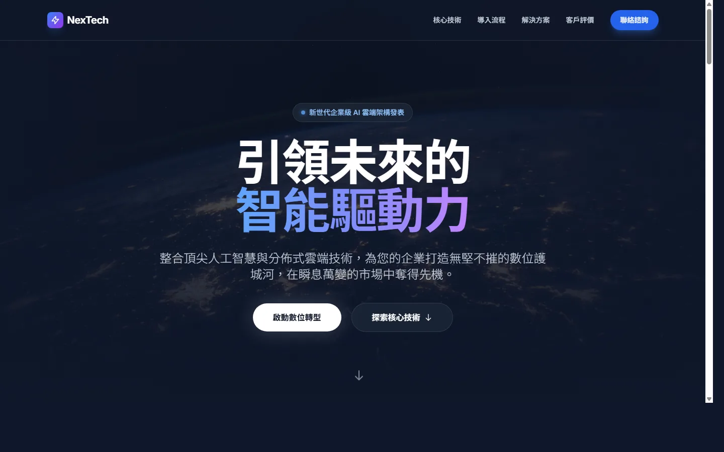 企業科技品牌版型